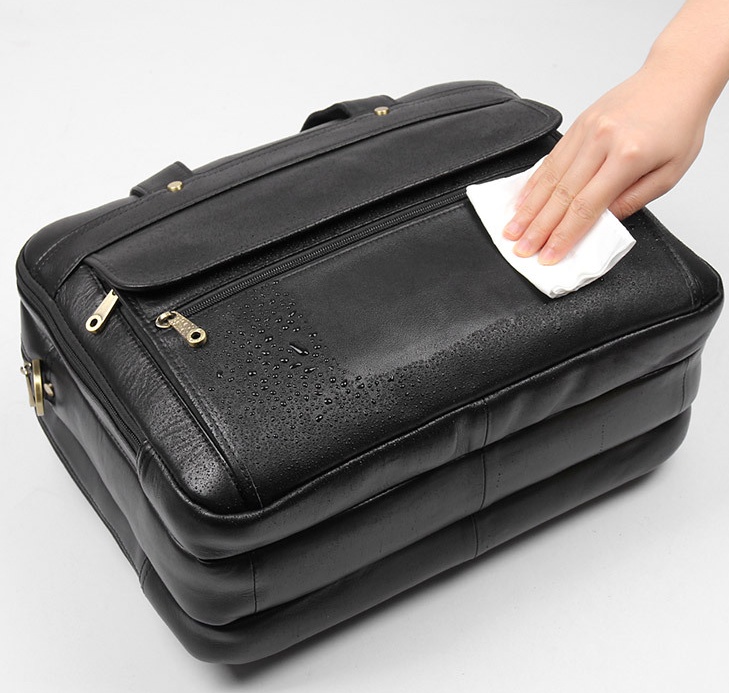 Leather Men's Top Layer Cowhide Retro Business Bag - Image 3