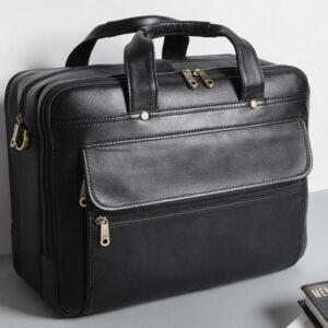 Leather Men's Top Layer Cowhide Retro Business Bag