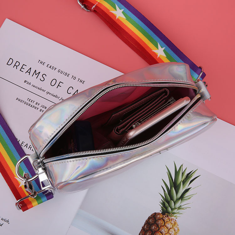 Laser Messenger Small Bag Student Girl One-shoulder Small Square Bag - Image 2