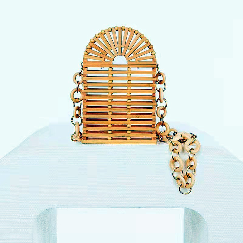 Ancient Style New Women's Crossbody Shoulder Bamboo Woven Bag - Image 2