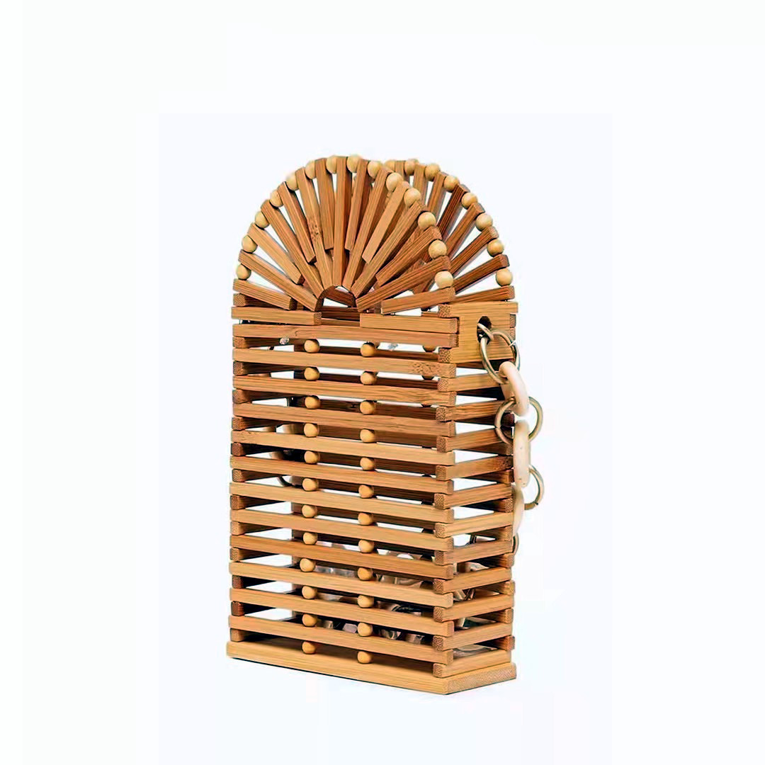 Ancient Style New Women's Crossbody Shoulder Bamboo Woven Bag - Image 7